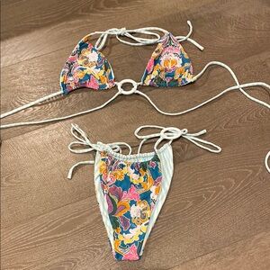 VDM reversible strappy bikini Top Large Bottom Medium